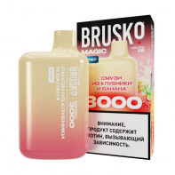 Электронная сигарета BRUSKO MAGIC 3000 - Смузи Клубника Банан