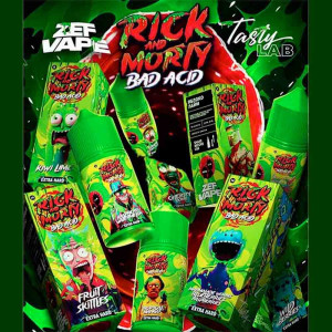 Жидкость Rick & Morty Bad Acid EXTRA HARD - Raspberry Currant (Малина Смородина) 30мл 20мг
