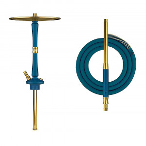 Кальян Hoob - Go Marine Blue / Gold 50см (без колбы)