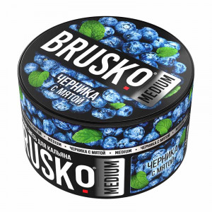 Смесь для кальяна BRUSKO MEDIUM - Черника с мятой 250г