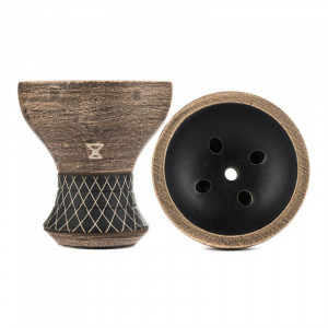 Чаша для кальяна Alpha Bowl - Turk Design Black Matte (Прямоток)