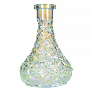 Колба для кальяна Vessel Glass - Кристалл Капля перламутр 28см