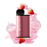 Электронная сигарета SOAK M 4000 - Strawberry Cream Dream (Клубничный милкшейк)