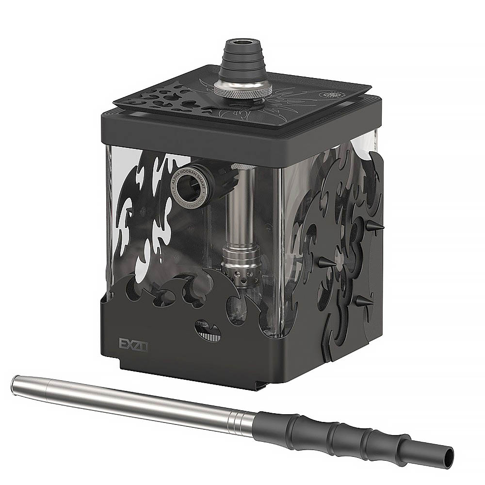Кальян Alpha Hookah - SMART EKZO Tribal Black 20см (Полный комплект)
